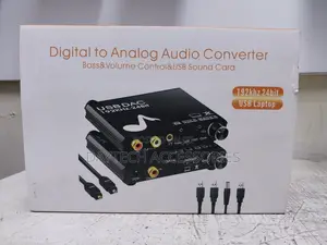 Dac Digital to Analog Audio Converter - Bass and Volume Adjustment