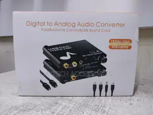 Dac Digital to Analog Audio Converter - Bass and Volume Adjustment