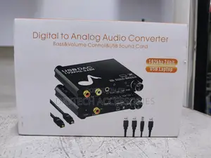 Digital to Analog Audio Converter 192khz 24bit Dac Soundcard Adapter