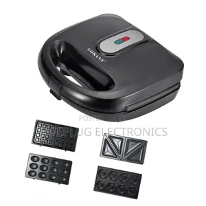Sokany 4-in-1 Sandwich Toaster - Fast Cooking + Non-Stick