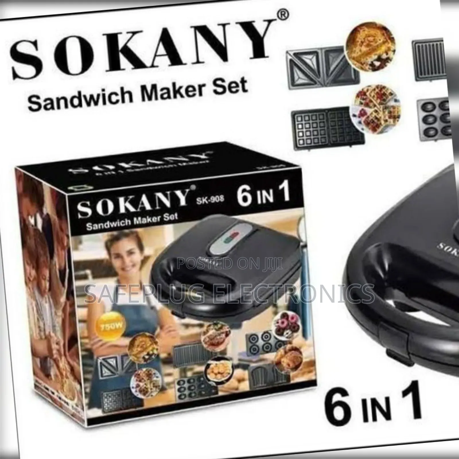 Sokany 6-in-1 Breakfast Station/ Sandwich Maker