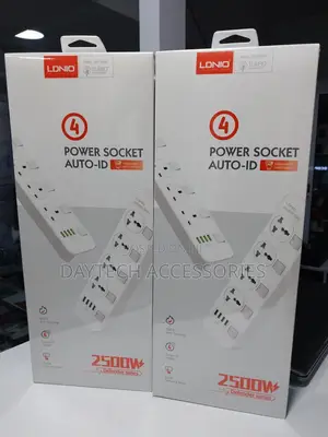 Ldnio Sc4408 – 4 Ac Outlets + 4 Usb Ports With on/Off Switches.