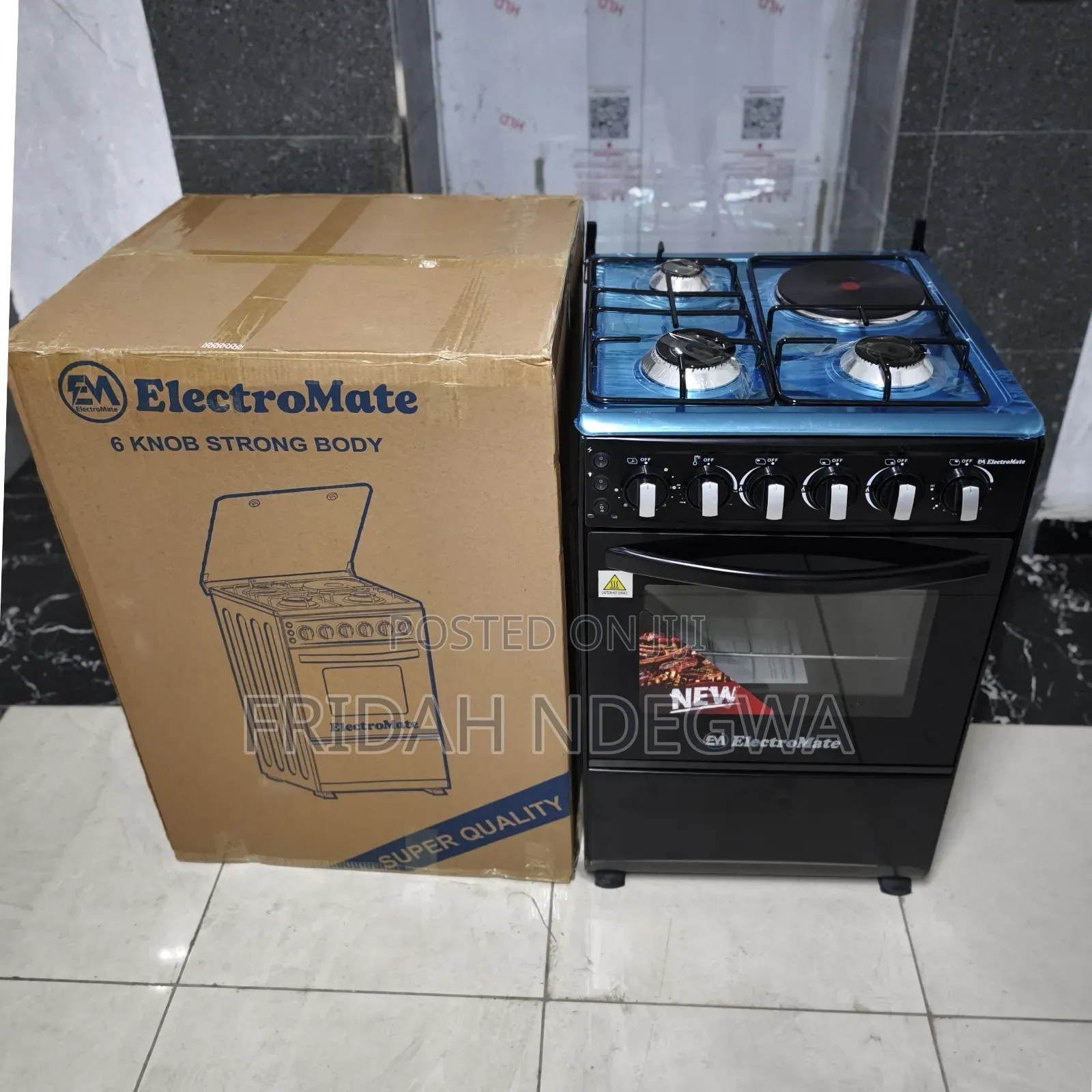 Electromate 3 Gas + 1 Electric Standing Cooker