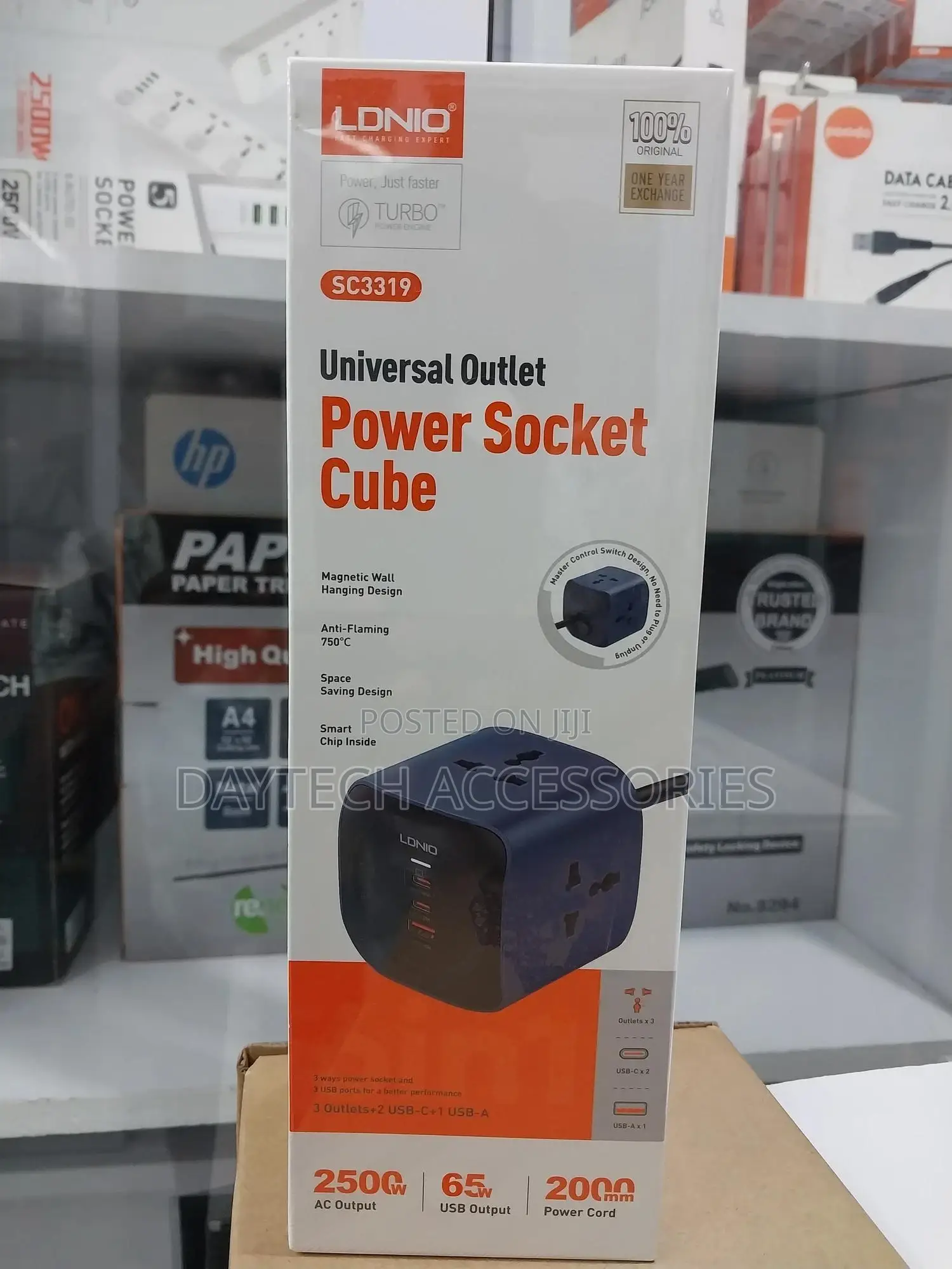 Ldnio Sc3319 Universal Power Socket Cube - Multi-Outlet Usb Charging