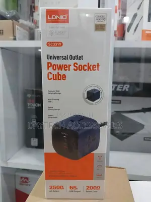 Ldnio Sc3319 Universal Outlet 6 in 1 10a 2500w Power Socket Cube