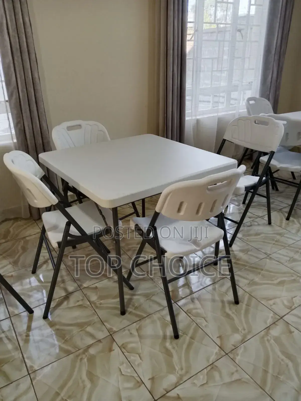 Modern Foldable Dining Set 4 Seater