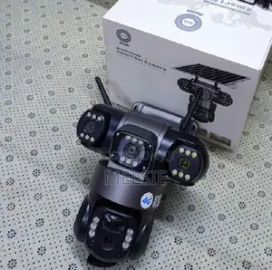 Solar Light Triple-Lens 4g Solar CCTV Surveillance Smart Camera