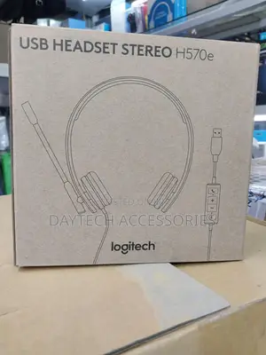 The Logitech Usb Headset Stereo H570e.
