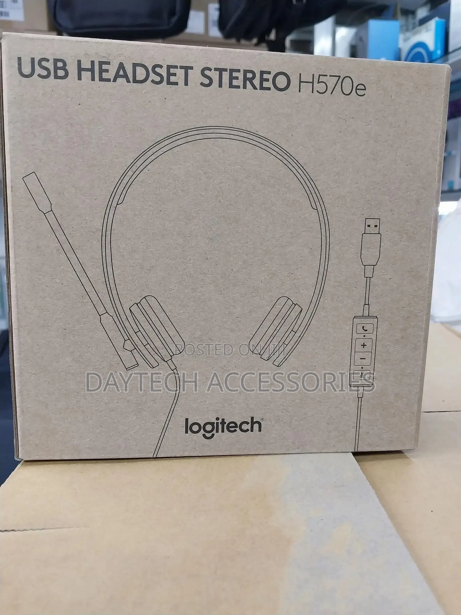 The Logitech Usb Headset Stereo H570e.