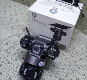 Triple-Lens 4g Solar CCTV Surveillance Camera Featuring Three Lenses