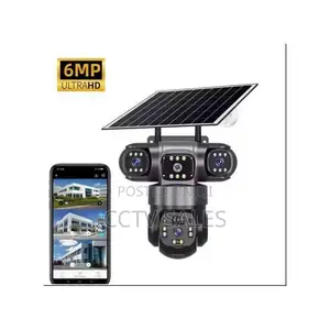 Affordable Triple-Lens 4g Solar-Powered PTZ Security Camera