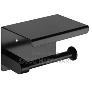 Tissue Holder Silver and Black