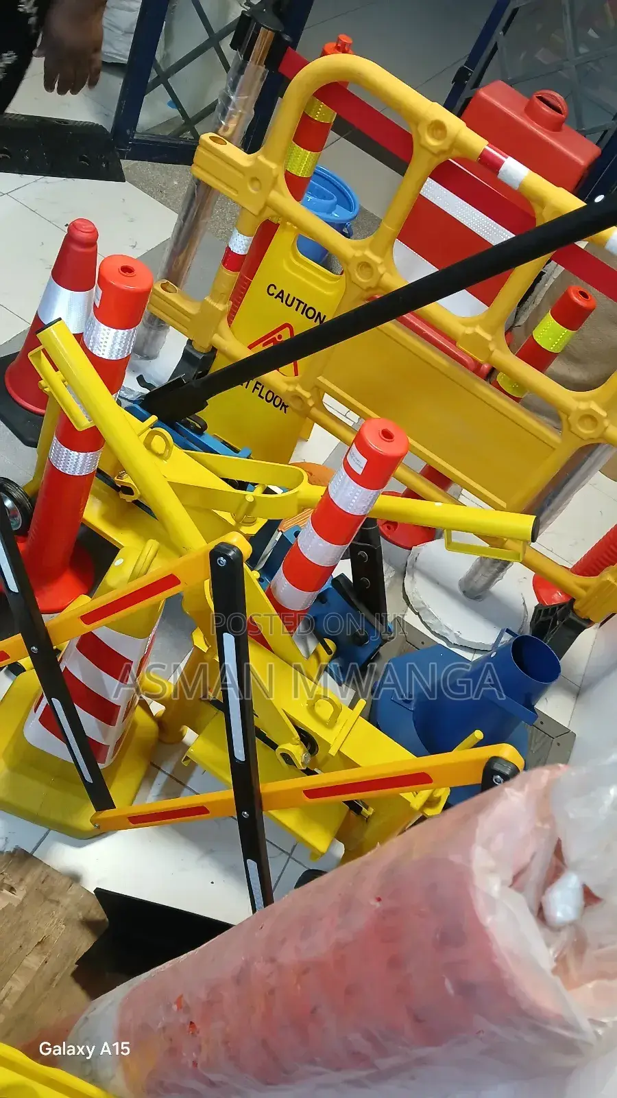 Assorted Reflective Traffic Cones/ Barriers