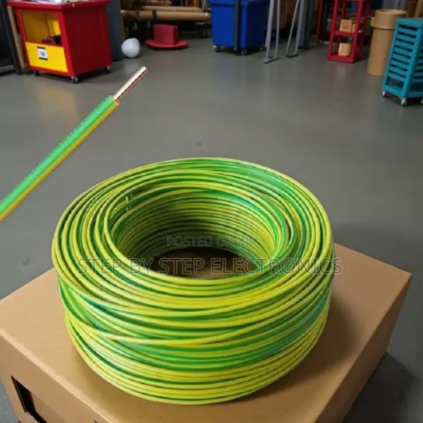 Flexible 1.5mm Yellow Green PVC Insulated Solid Core Wire
