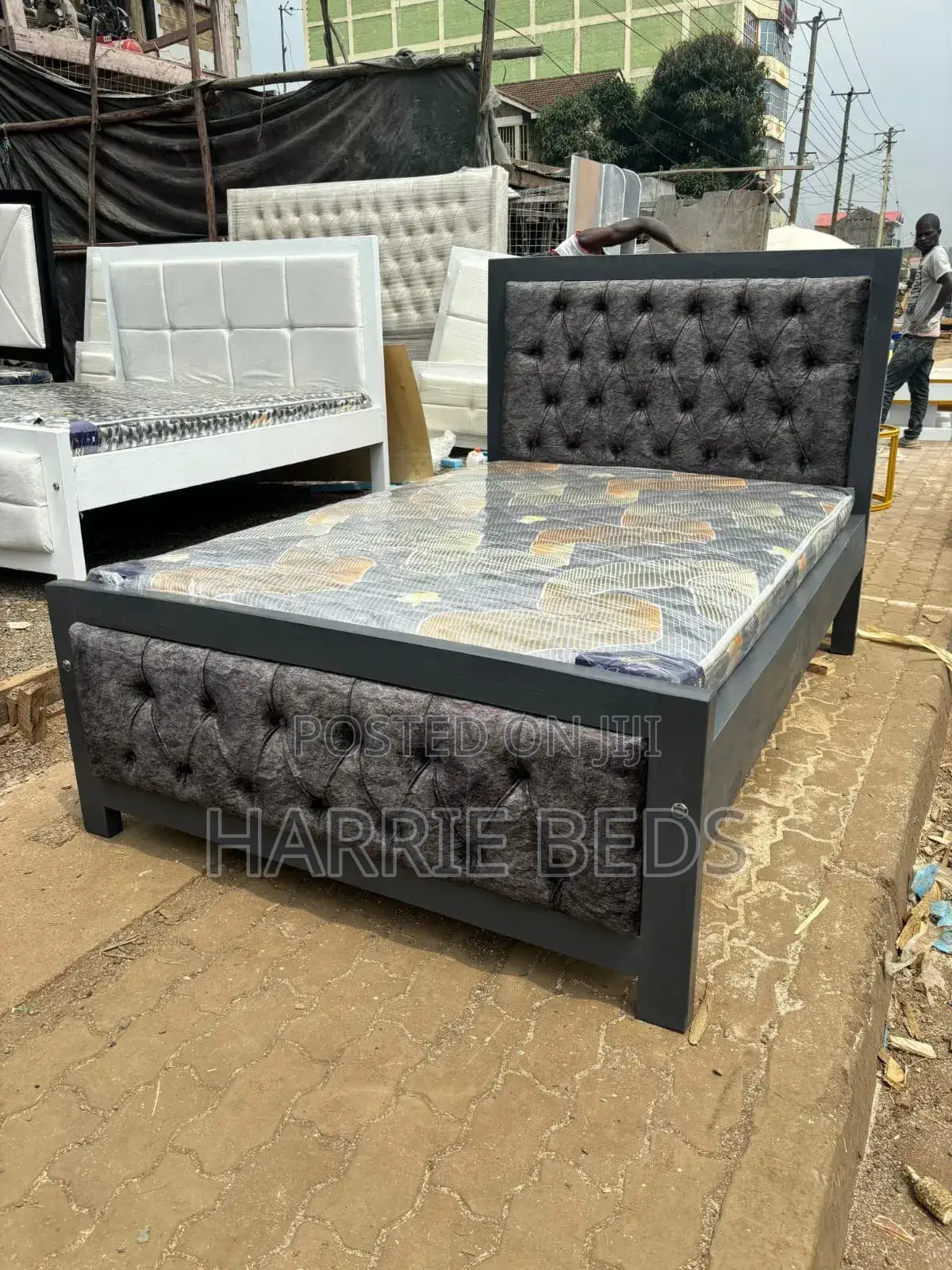Dark Gray Bed( 4by 6)