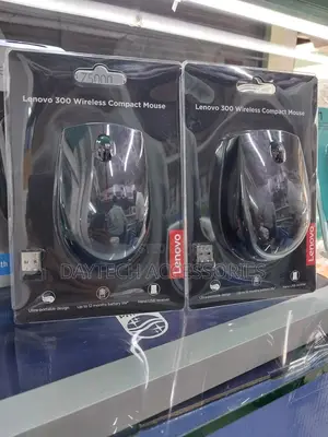 Lenovo 300 Wireless Mouse • Color - Black.