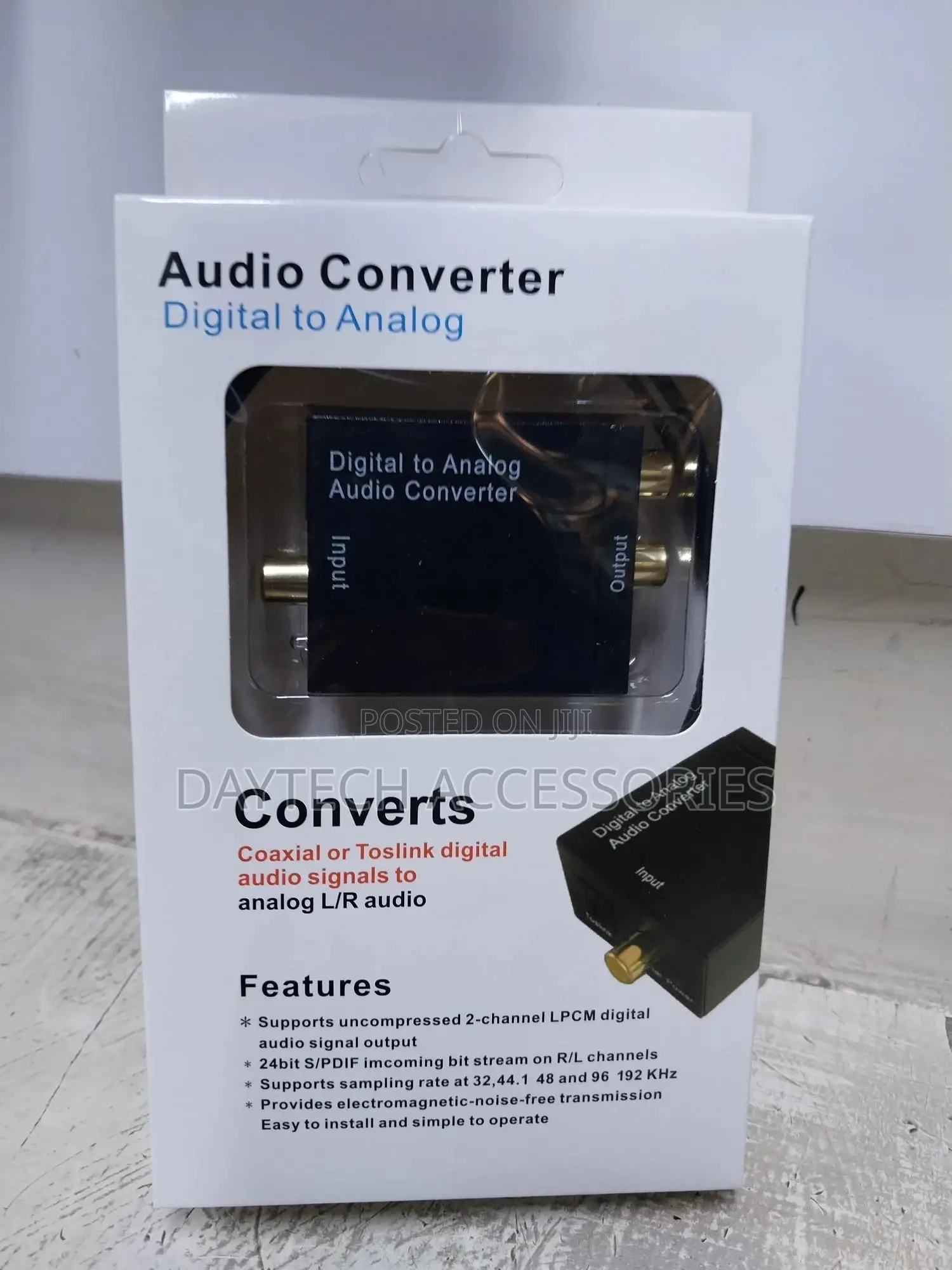 Digital Coaxial Optical to Analog Rca Audio Converter