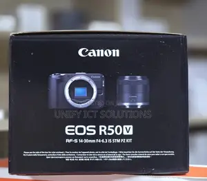 Canon Eos R50v Mirrorless Camera Rf-S 14-30mm F/4.5-6.3 STM Pz Lens