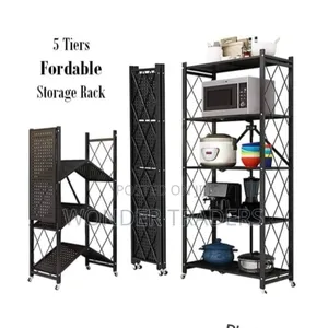 Foldable Storage Rack 
5 Layer 
*Black and White