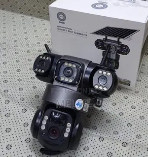 Smart and Best Solar Light 3 Lens Tripple Lens Solar 4g CCTV Camera.