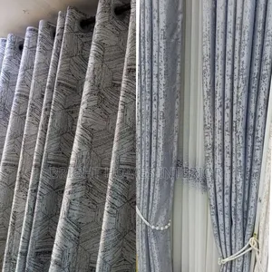Light Grey Different Pattern Curtain Window Curtain