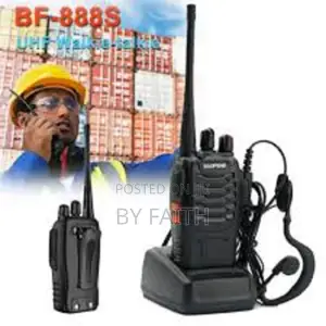 Pair of Baofeng Bf-888s Rechargeable Handheld Long Range 2-Way Radios