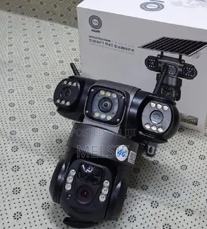 V380 Smart Solar Powered 4g Camera – Triple Lens Solar Light Camera