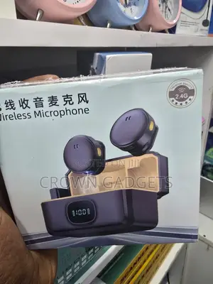 Wireless Lavalier Mic 2.4ghz Noise Cancelling With Case