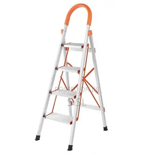 Folding Aluminium Ladder With PVC Handle 4 Step
