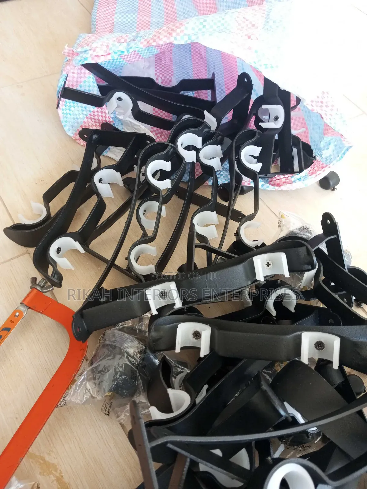Strong Double Juakali Curtain Rods Brackets