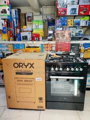 Mika Oryx Standing Cooker, 60cm X 60cm, 3 Gas +1 Electric
