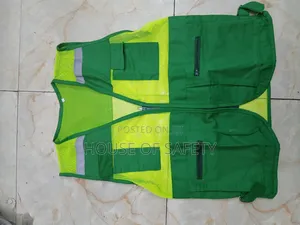Green With Mesh Half Jackets
