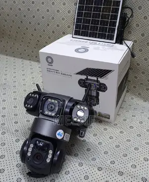 Smart 4g Solar Camera Tripple Lens 4g Outdoor Low Powered Camara