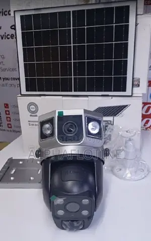 Solar Sim Card CCTV Camera Double Lens