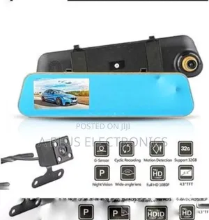 Dash Cam Half Screen 2 in 1