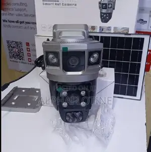 4mp 4g Dual Lens Solar Powered Camera Low Power Battery Solar Camera