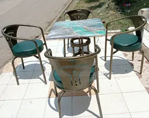 Restaurant Set or Hotel Set, Table and 4 Chairs.