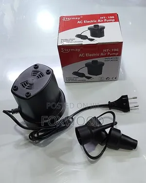 Ac Electric Air Pump for Inflatables With 3 Nozzles
