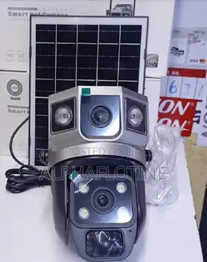 V380 Smart Wifi Dual Lens PTZ Solar Camera