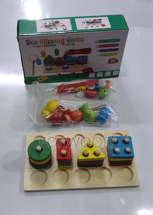 Bee Clipping Game" or Montessori" Style Wooden