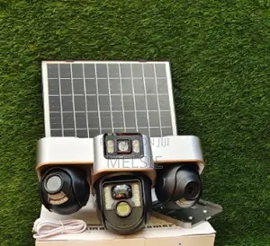 Security Video Ip Camara Battery CCTV Monitor PTZ 4g Tripple Lens Cam