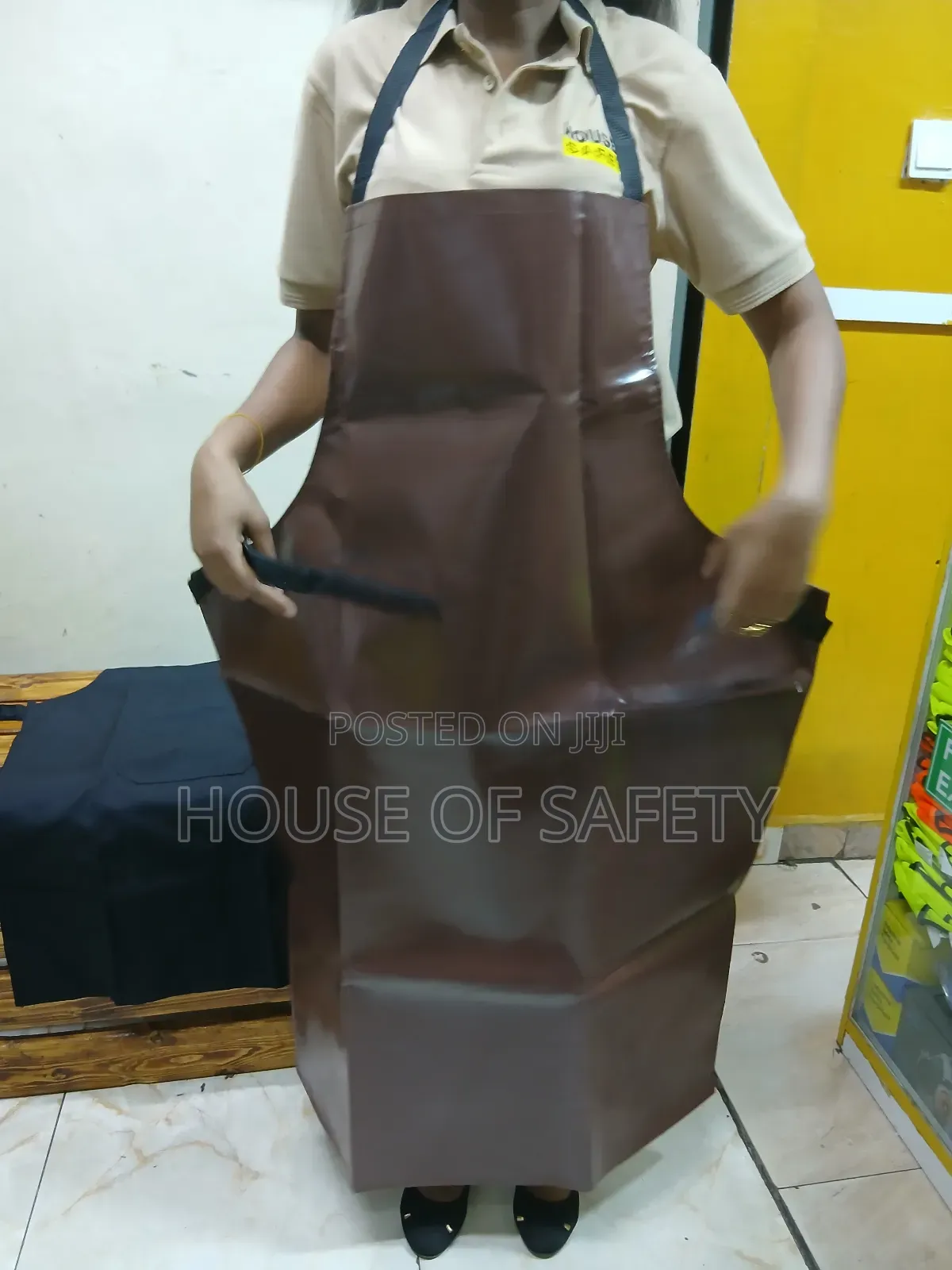 Long Brown PVC Aprons