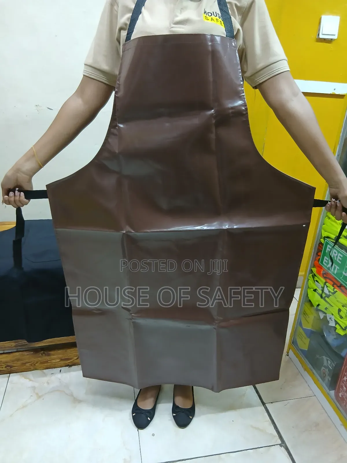 Long Brown PVC Aprons