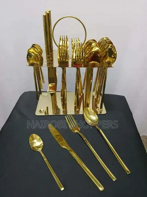 *36 PCS Cutlery Set Gold*