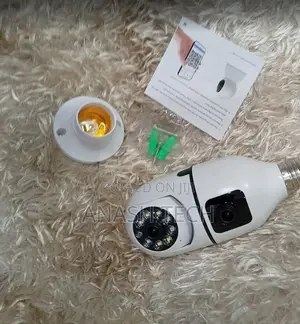 Affordable V380 Dual Lens PTZ Bulb Ip Night Vision Camera