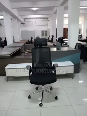 Executive Mesh Chair With Lumbar Headrest