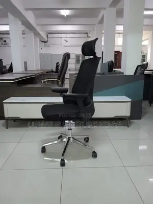 Executive Mesh Chair With Lumbar Headrest