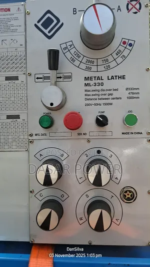 Ml330 Metal Lathe Machine.