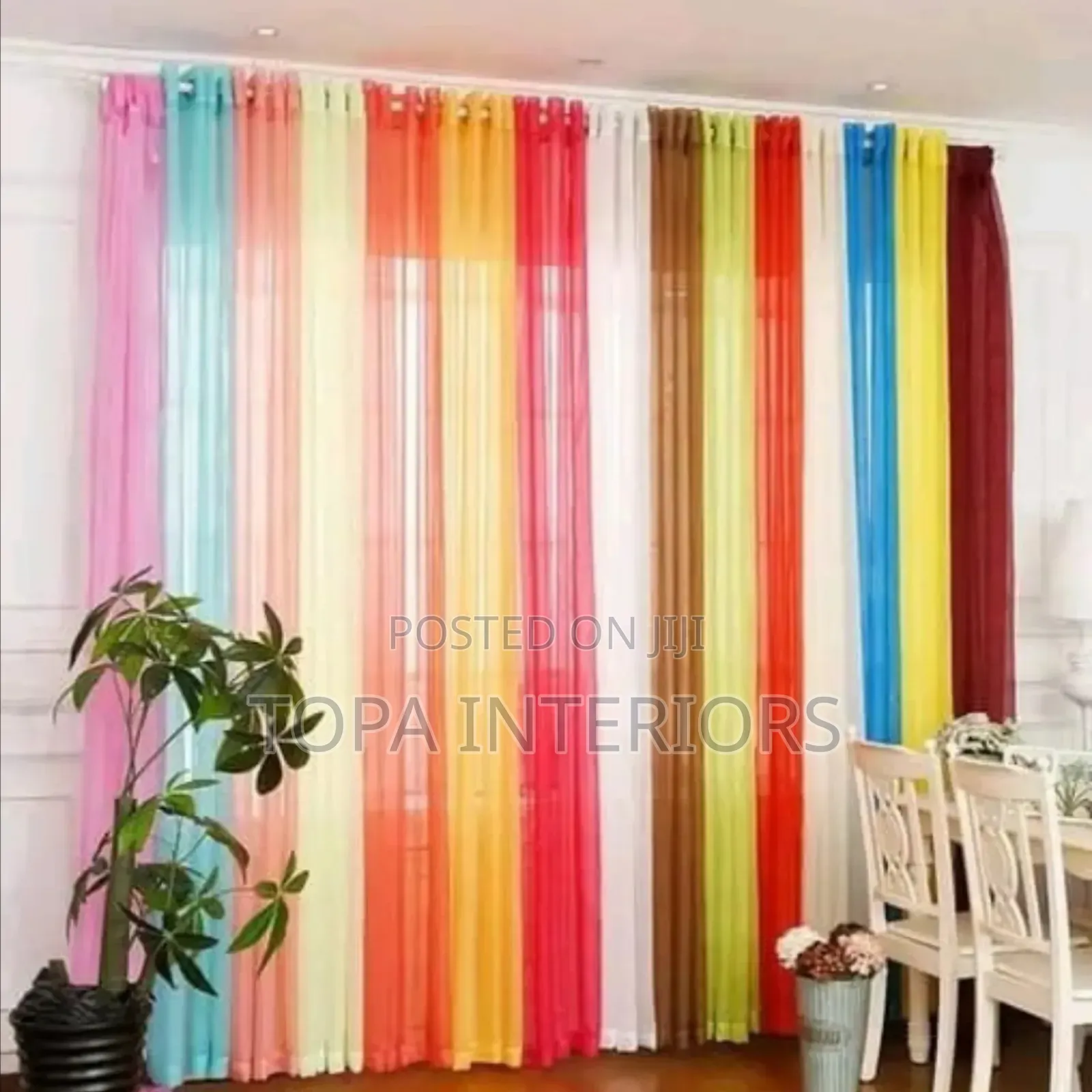 Decorative Sheers Available in Various Colours