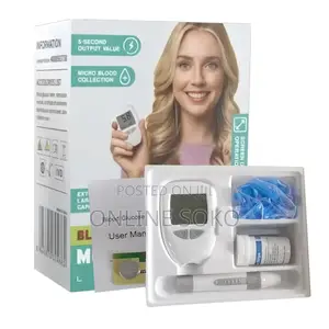 Portable Digital Blood Glucose Meter Kit With 50 Test Strips